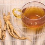 Ginseng tea and Dry Ginseng Roots